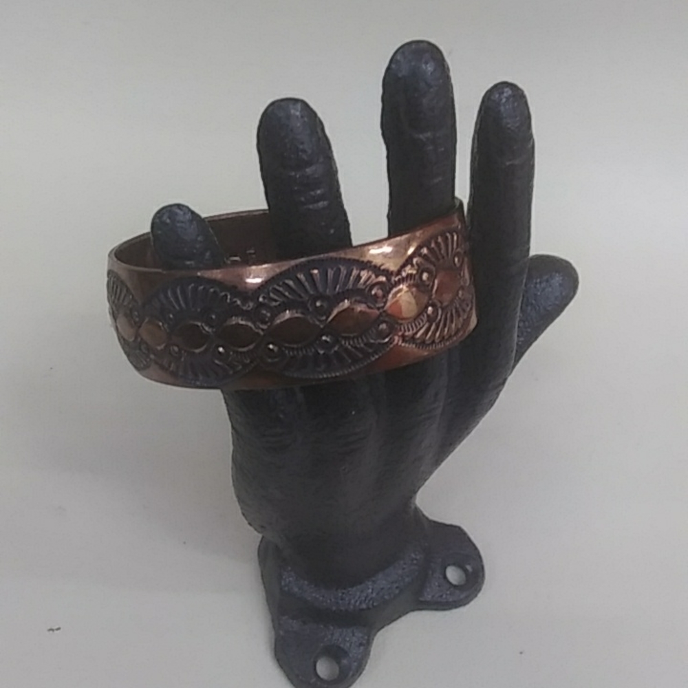 Vintage Copper Bracelet/ Marked VT Copper